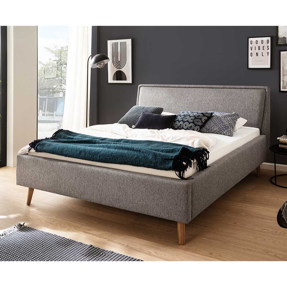Homedreams Gepolstertes Bett im Skandi Design 50 cm Einstiegshöhe