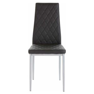Möbel4Life Esstisch Stühle in Schwarz und Grau hoher Lehne (Set)