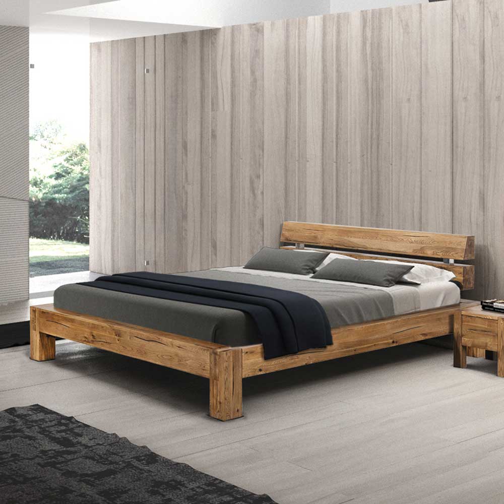 Life Meubles Massivholz Futonbett aus Sumpfeiche geölt modern