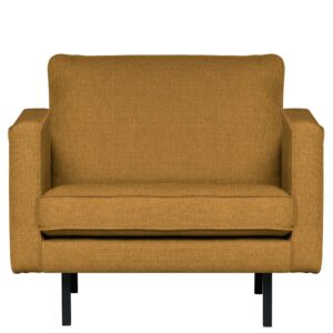 Basilicana Wohnzimmersessel in Hellbraun Webstoff Retrostil