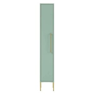 Basilicana Badseitenschrank in Mintgrün & Gold Metallgriff