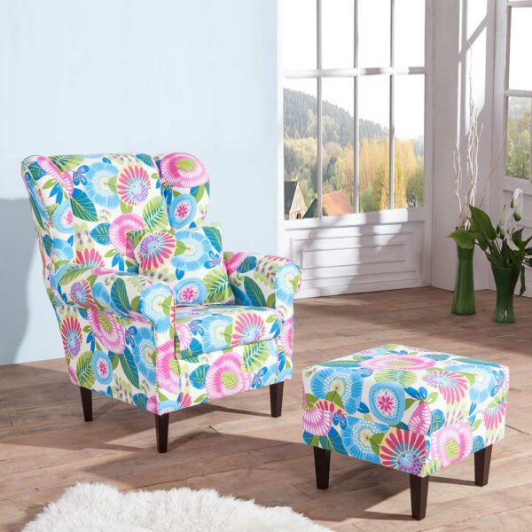 Brandolf Sessel im Floral Design Bunt