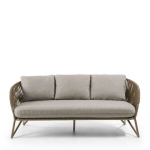4Home Dreisitzer Couch aus Seilgeflecht Metall