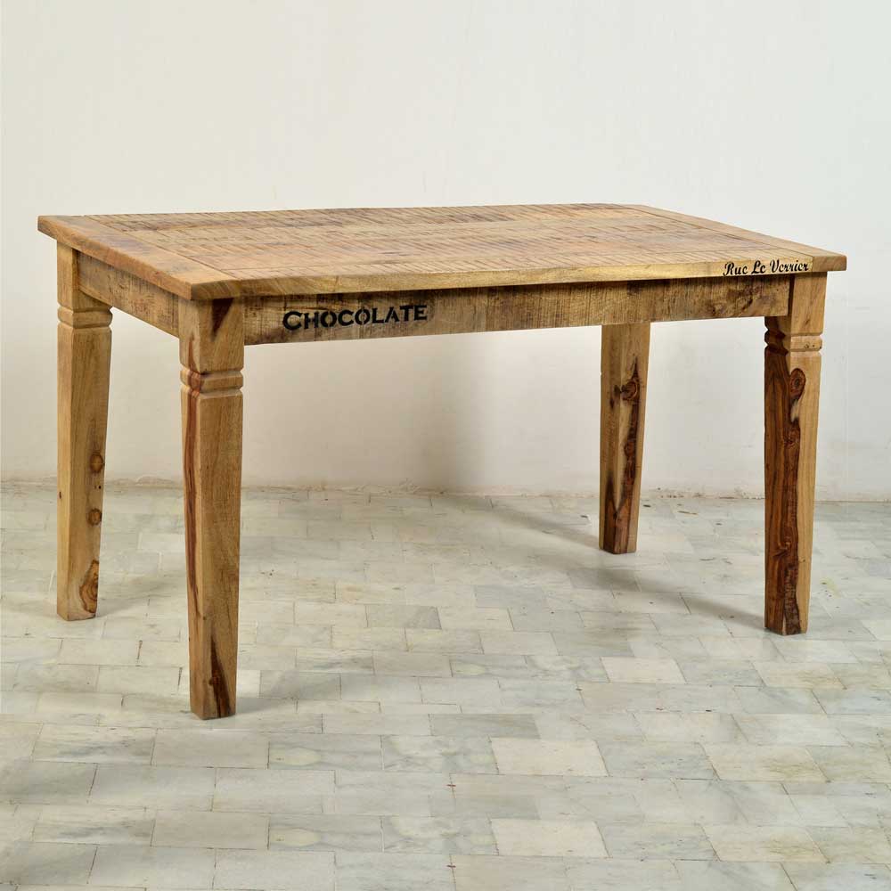 Möbel Exclusive Esszimmertisch aus Mangobaum Massivholz Industry Style