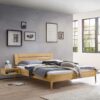 TopDesign Massivbetten Eiche hell 160x200 cm und 180x200 cm modernem Design