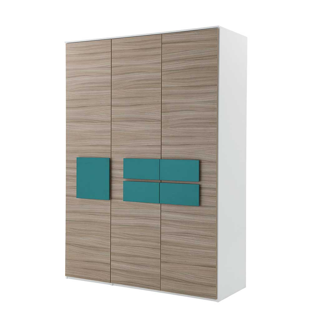 Spirinha Design Kleiderschrank in Holz Petrol modern