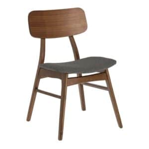 4Home Stühle in Walnussfarben und Grau Skandi Design (2er Set)
