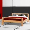 Basilicana Futonbett in Buchefarben lackiert