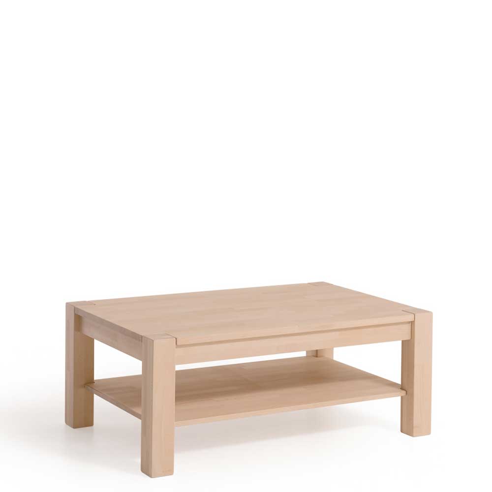 BestLivingHome Couchtisch aus Buche Massivholz 45 cm hoch