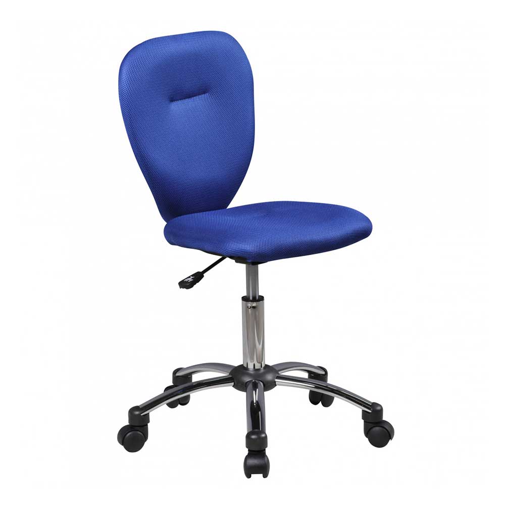 Möbel4Life Blauer Kinderstuhl für Schreibtisch höhenverstellbarem Sitz