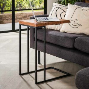 Rodario Anstelltisch Sofa im Industry und Loft Stil natürlicher Baumkante