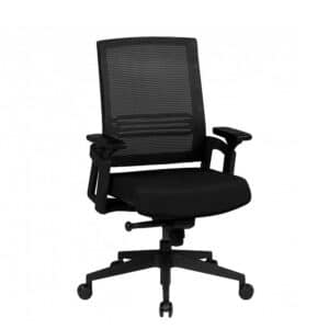 Möbel4Life Ergonomischer Bürostuhl in Schwarz verstellbarer Rückenlehne