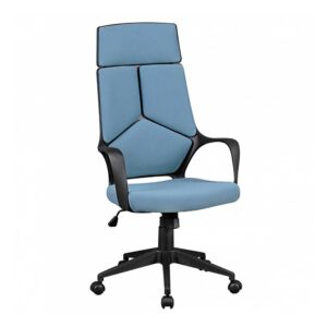 Möbel4Life Ergonomischer Bürostuhl Chefsessel Blaugrau und Schwarz
