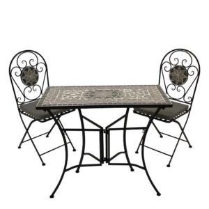 4Home Bistro Set 3-teilig im Retrostil zwei Sitzplätzen (dreiteilig)