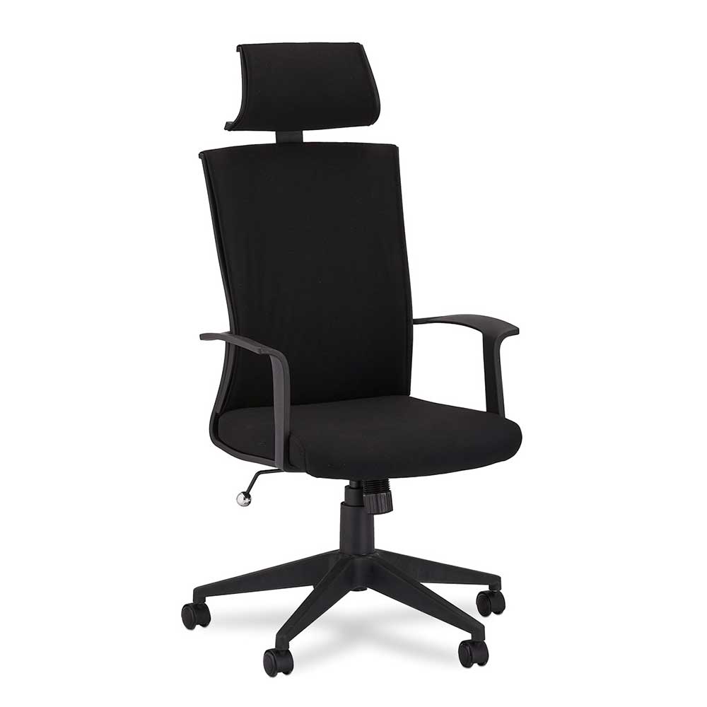 Möbel4Life Bürostuhl mit hoher Lehne Kunststoffuniversalrollen