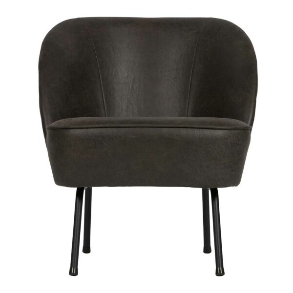 Basilicana Retrosessel in Schwarz Samtbezug modern