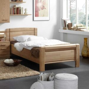 Franco Möbel Einzelbett aus Eiche Teilmassiv online kaufen