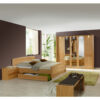 Franco Möbel Schlafzimmermöbel Set aus Erle Teilmassiv online kaufen (vierteilig)
