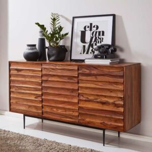 Möbel4Life Holz Sideboard aus Sheesham Massivholz 150 cm breit