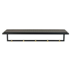 TopDesign Wandgarderobe in Schwarz Metall 80 cm breit
