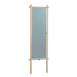 TopDesign Designerstandspiegel aus Eiche White Wash massiv 180 cm hoch