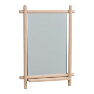 TopDesign Garderoben Spiegel aus Eiche White Wash massiv modern