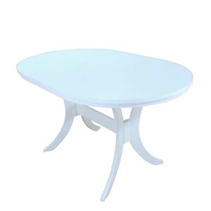 Möbel4Life Esstisch in Weiß ausziehbar oval