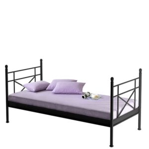 Möbel4Life Metallbettgestell schwarz 90x200 und 160x200 cm 106 cm hoch