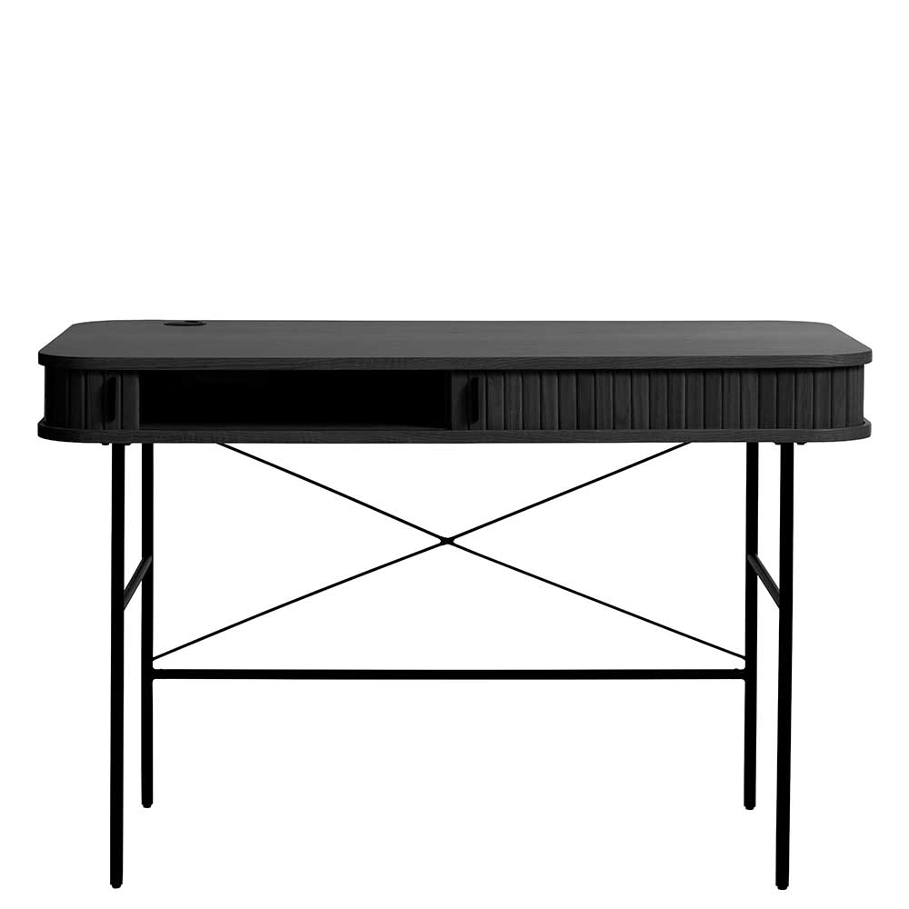 TopDesign Moderner Home Office Schreibtisch in Schwarz Skandi Design