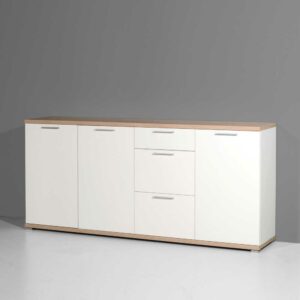 Möbel Exclusive Wohnzimmer Sideboard aus Spanplatte Eiche Nachbildung