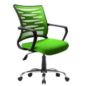 BestLivingHome Schreibtischstuhl ergonomisch in Grün Lendenwirbelstütze