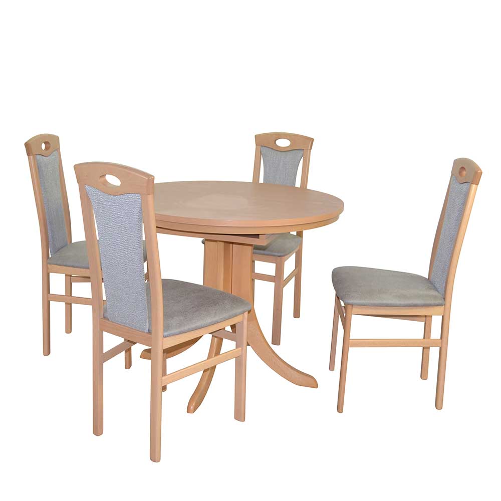 Möbel4Life Essgruppe im klassischen Stil vier Sitzplätzen (fünfteilig)