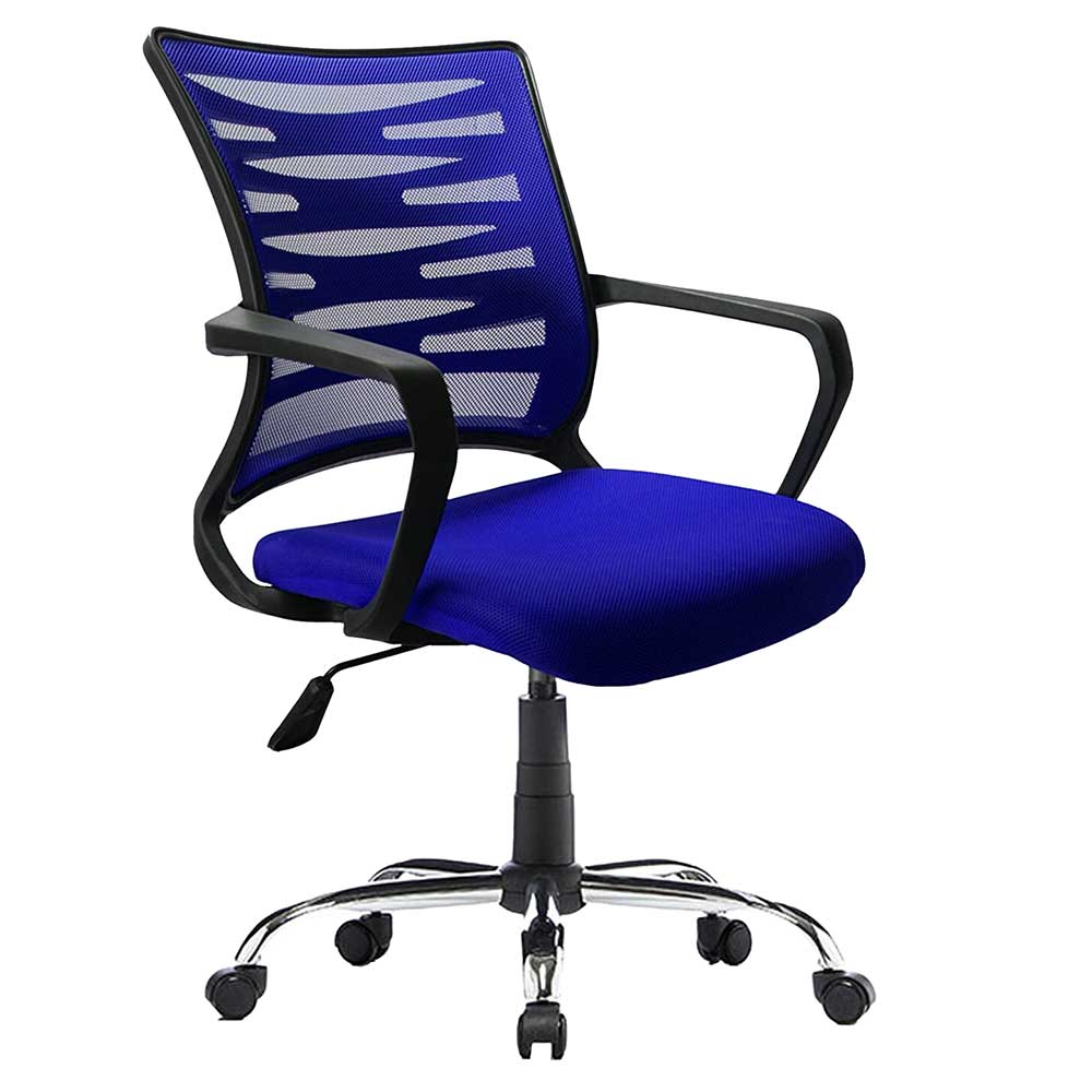 BestLivingHome Ergonomischerbürostuhl in Blau höhenverstellbarem Sitz