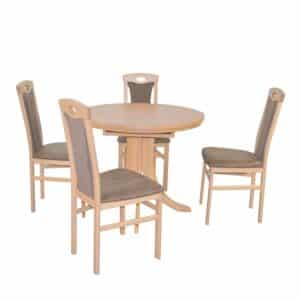 Möbel4Life Tischgruppe inklusive vier Stühle hoher Lehne (fünfteilig)