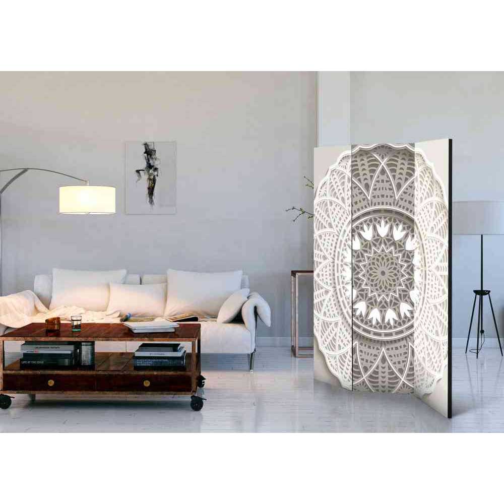 4Home Paravent mit Mandala in Spitzen Optik 135 cm breit