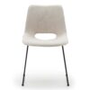 4Home Moderne Esstisch Stühle in Beige Gestell aus Metall (2er Set)