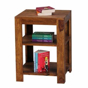 Möbel4Life Bücherregal aus Sheesham Massivholz Landhaus