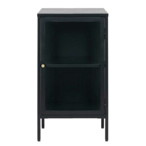 TopDesign 1türige Vitrine in Schwarz 45 cm breit