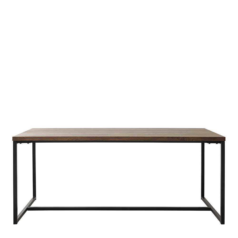 TopDesign Tisch in Wildeiche dunkel furniert 180 cm breit