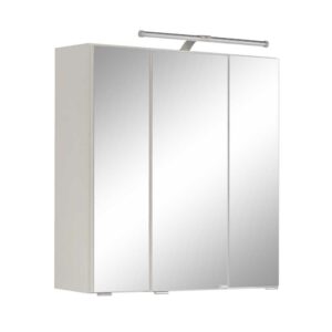 Star Möbel Badezimmer Spiegelschrank in Weiß LED Beleuchtung