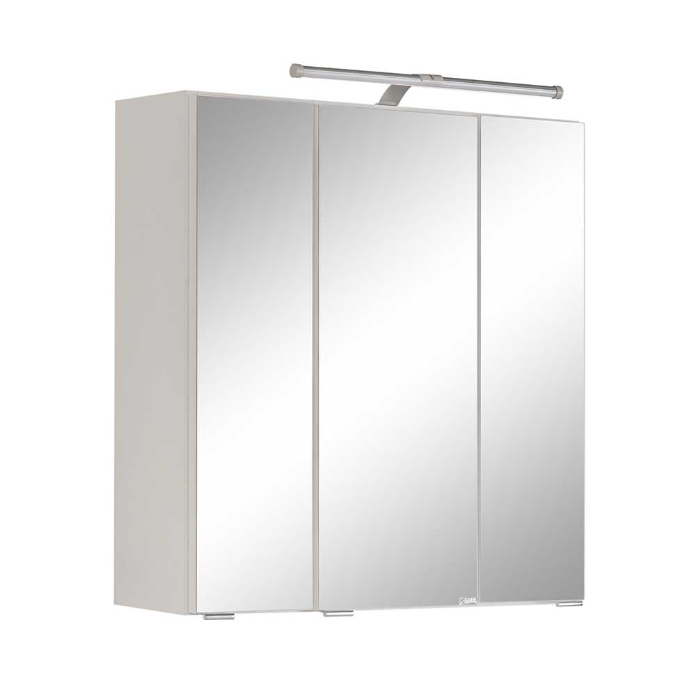 Star Möbel Badezimmer Spiegelschrank in Weiß LED Beleuchtung