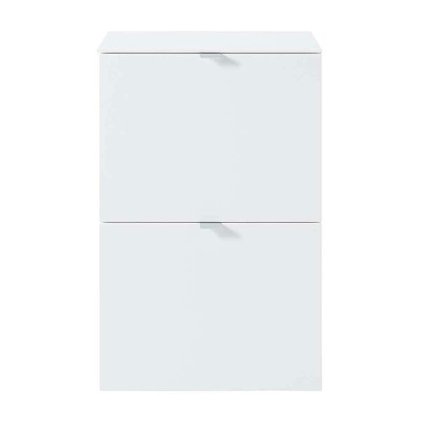 BestLivingHome Schuhschrank in Weiß lackiert Klappen