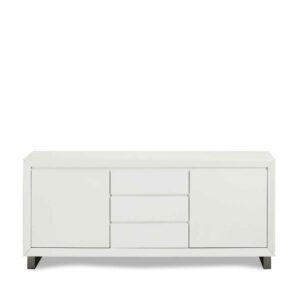 Möbel4Life Wohnzimmer Kommode in Weiß und Grau 160 cm breit