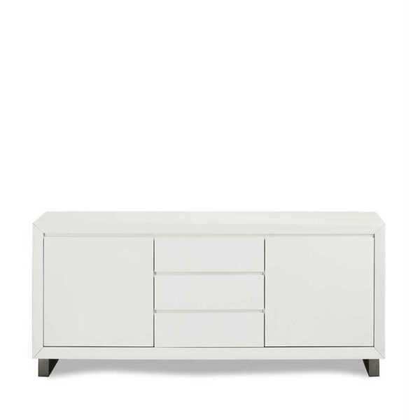 Möbel4Life Wohnzimmer Kommode in Weiß und Grau 160 cm breit