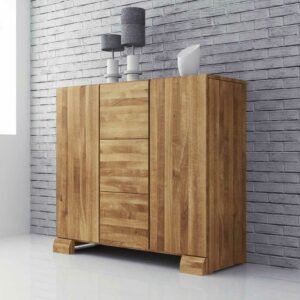 Basilicana Wohnzimmer Sideboard aus Massivholz 120 cm