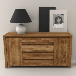 Basilicana Massivholz Sideboard aus Wildeiche geölt 150 cm