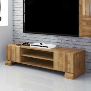 Basilicana TV Board aus Wildeiche Massivholz 160 cm