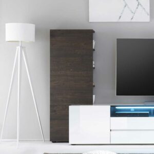 TopDesign Wohnwand Anstellregal in Wenge Braun modern