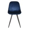 Möbel Exclusive Blauer Samtstuhl Schalensitz Skandi Design (2er Set)