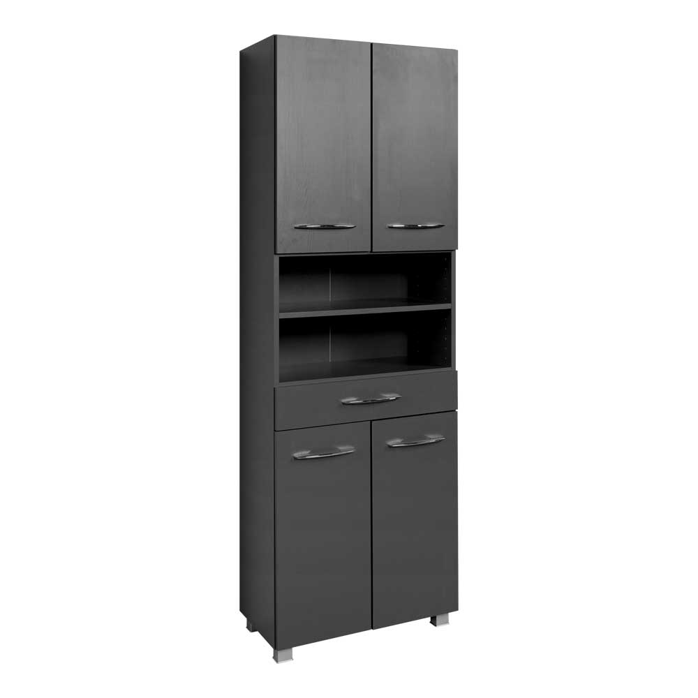 Star Möbel Badezimmer Hochschrank in Grau 60 cm breit